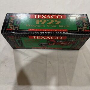 Texaco Die Cast Metal Series #9 Locking Coin Bank 1925‎ - Kenworth Stake Truck